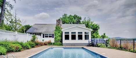 Beautiful pool and sundeck.  Heated from Memorial Day thru Labor Day