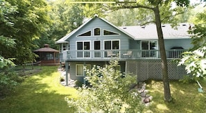 Enjoy the extra relaxing space the gazebo offers any time of the day