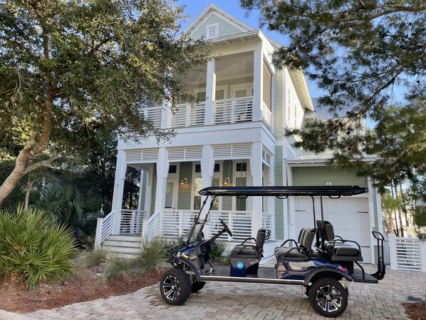 Golf cart included with rental 