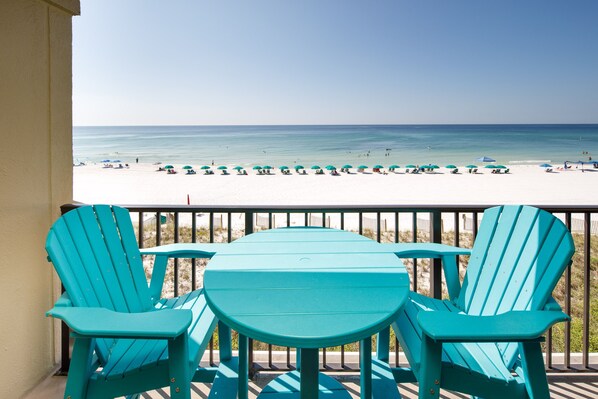 Balcony view - Enjoy wonderous views of the emerald coast!