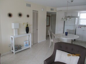 Dining/Kitchen Area looking at Entrance Door