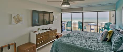 Imagine waking up to this gorgeous view & access to balcony via sliding doors!