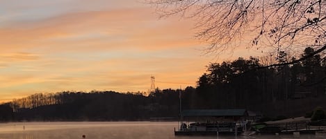 Sunrise, from the boat slip