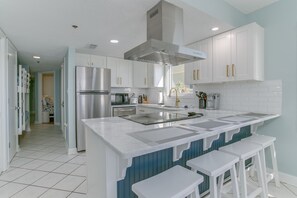 Beautiful renovated kitchen with all new stainless appliances.