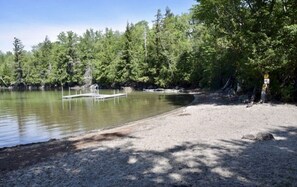 Embden Pond Association Beach only a 2 minute walk from the home.