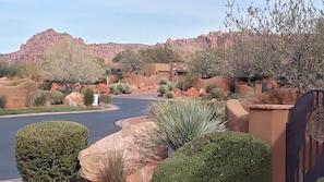 Street view in front of the house.