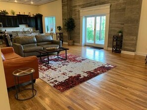 Living Area with plenty of seating and room to entertain