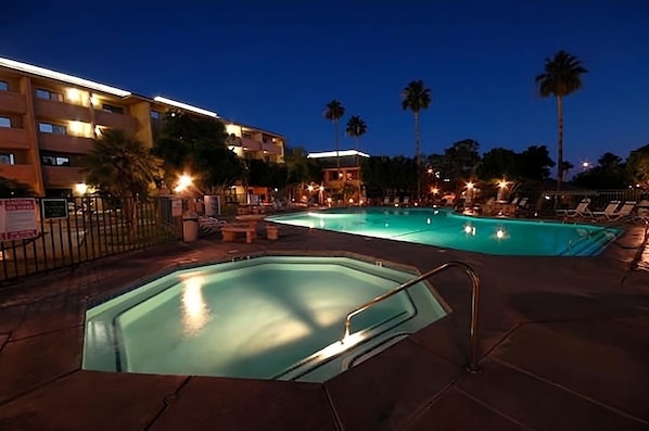 Enjoy a relaxing evening by the pool