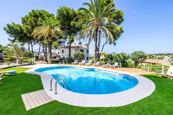 Pool View from cushion seating area