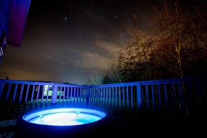 Hot tub at night