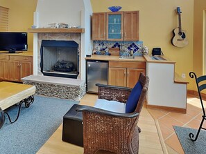 Living Room with Wet Bar