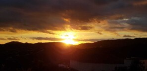 Balcony views of the sunset