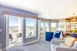 Living room with large windows for the best views