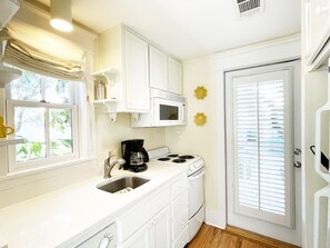 KITCHEN WITH EXTERIOR ACCESS