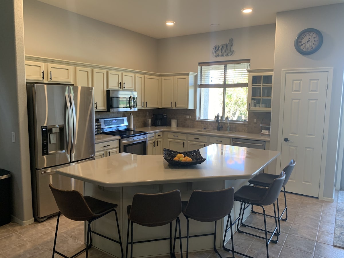 Four bedroom home on golf course.