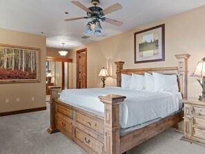 Primary Bedroom with 1 King Bed (upstairs)