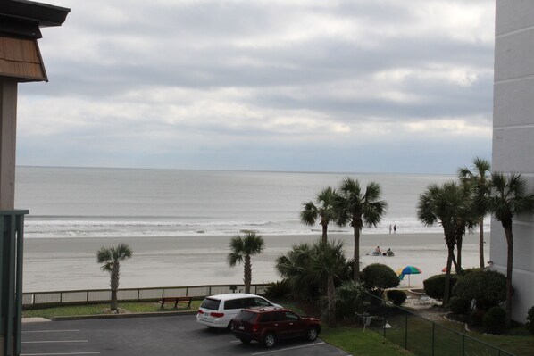 Beach view from the balcony.