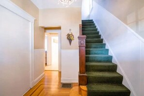 Entryway/ Foyer - 2BR unit is up the stairs on floor 2 & 3