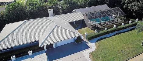 Aerial view of this 4000+ FSF home!  