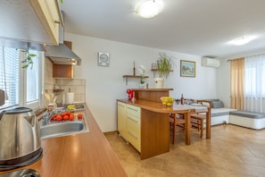 Kitchen and dining area