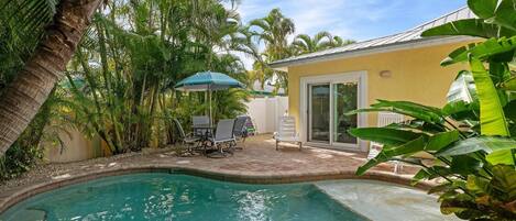 Private heated pool