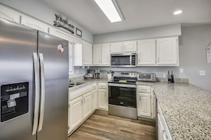 The family chef will love this updated kitchen complete with a huge workspace.