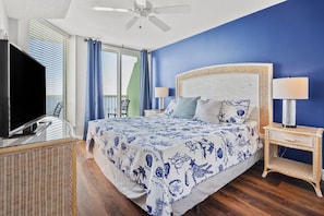 Paradise Pointe 12E - oceanfront condo in Cherry Grove Beach in North Myrtle Beach | bedroom 1 | Thomas Beach Vacations