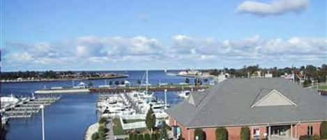 View of Ludington Harbor - View from Rooftop Sitting Area
