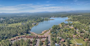 Surrounded by Water & Trees, located at the northern tip of Rainbow Lake!