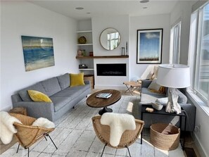 Cozy Beach Inspired Sitting Area