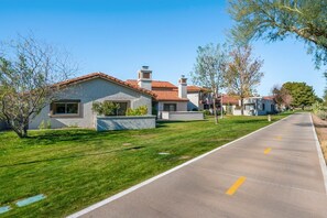 Right off the Green path over 24 mi of walking jogging or bicycling path to take in and enjoy. 