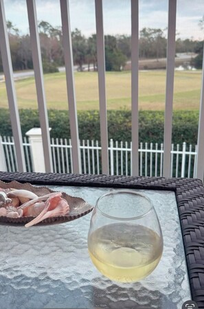 Relaxing on the lanai