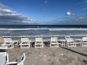 Pool deck overlooking the ocean