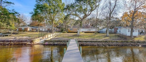 Large waterfront lot with new dock