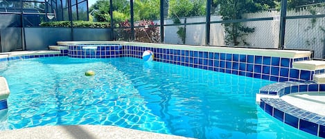 Pool, Hot Tub and Cozy Lanai