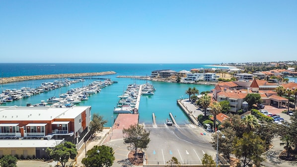 We are centre front to Mindarie Marina 