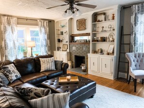 Spacious Living Room with sleeper sofa sectional.