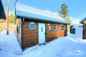 Our cabins offer a great mountain getaway with lake views.