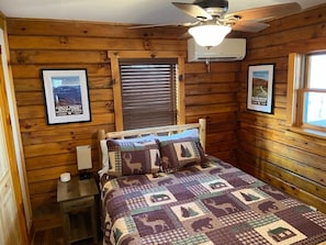 Second queen bedroom. Tastefully decorated, usb charging, ceiling fan and closet.