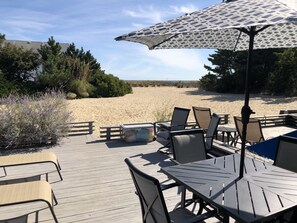 Secluded Beachside Deck. Dewey Beach Just Beyond the Dunes