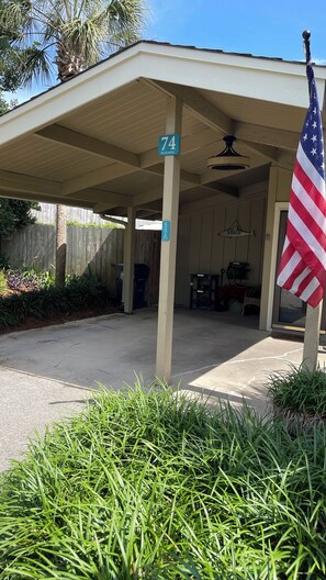 Covered parking right to the front door