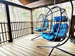 Sit on the back deck and take in the surroundings.