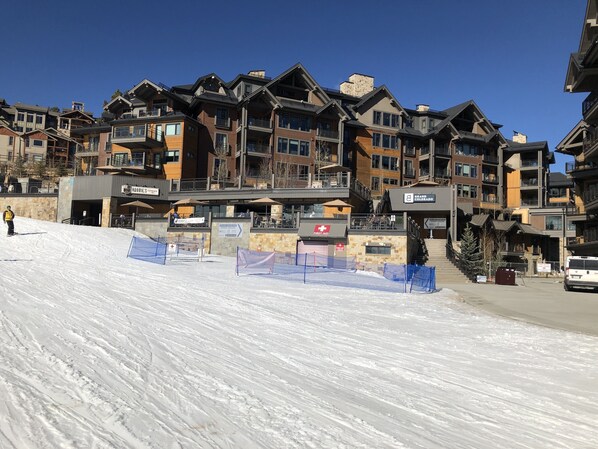 Grand Colorado sits next to ski slope