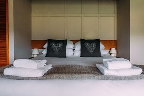 Master bedroom.  King size bed.