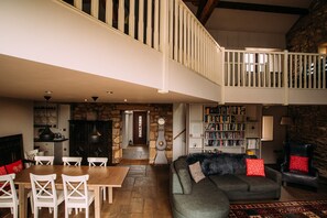Open plan space with underfloor heating