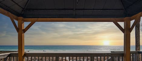 Gazebo and view from the deck.