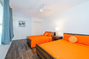 Bedroom 1 - 2 Queen beds (downstairs)