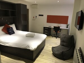 Bed and work area