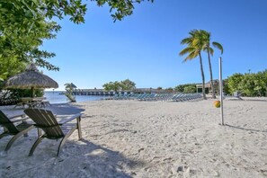 Beach with seating