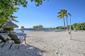 Beach with seating